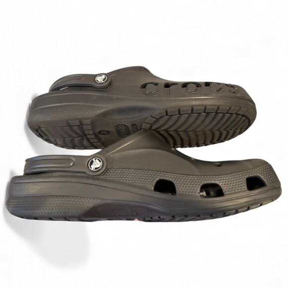 Black Crocs – Men’s Size 12 – Excellent Condition Fun Cutout - Picture 6 of 7